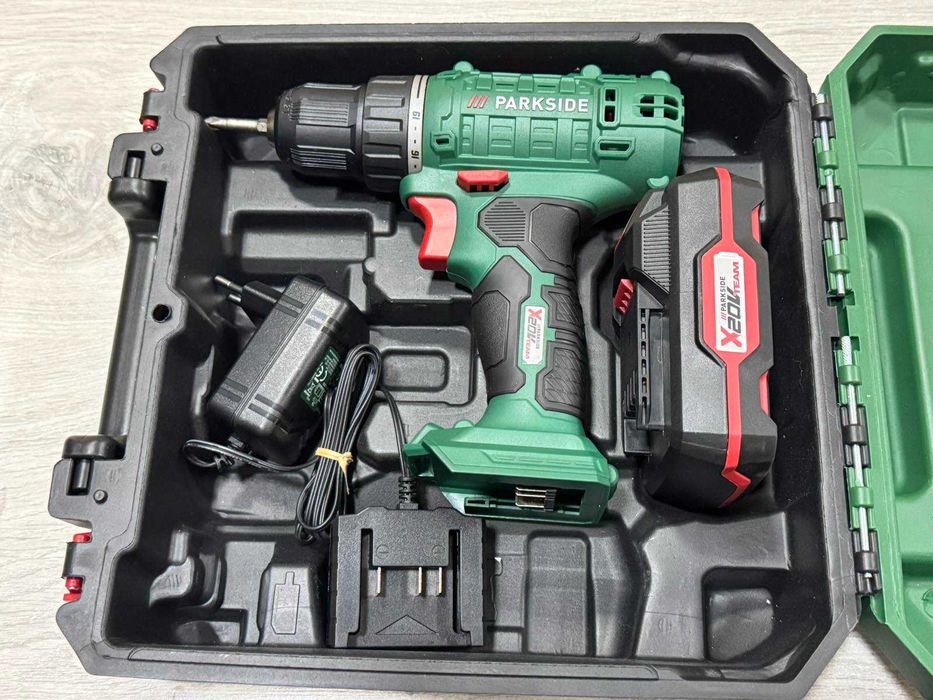 Акумулаторен винтоверт Parkside PBSSA 20-Li A1 с батерия и зарядно