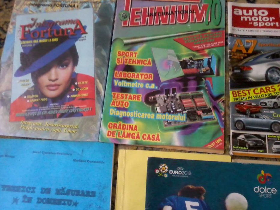 reviste masini de legenda /Tehnium/Auto motor sport/almanahe/reclame