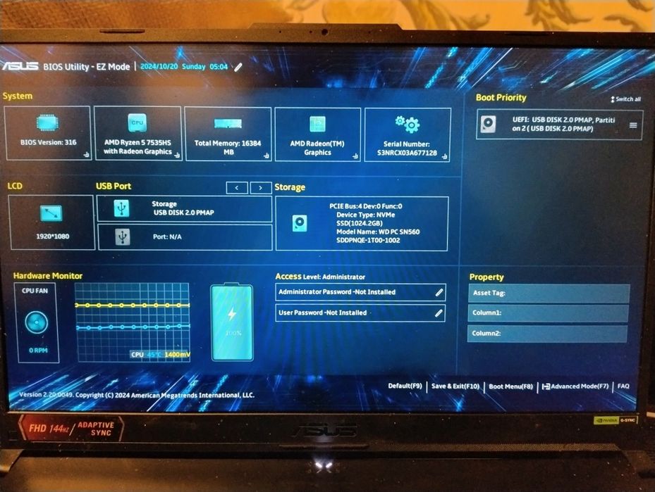 Продам ноутбук ASUS TUF GAMING A17