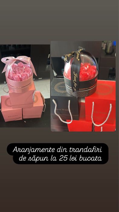 Ursuleți de pluș și trandafiri din sapun