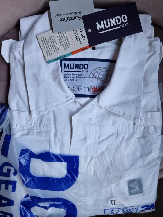 Combinezoane lucru alb, portocaliu și bleumarin