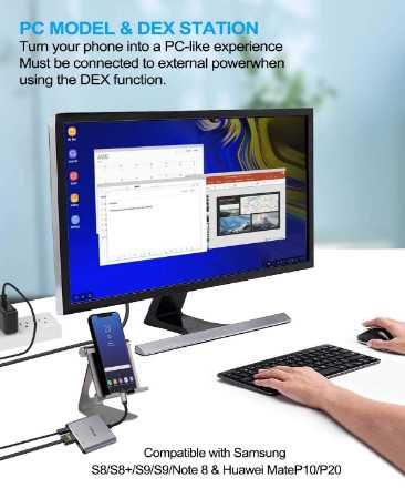 intpw USB C към HDMI адаптер, USB-C цифров AV многопортов адаптер