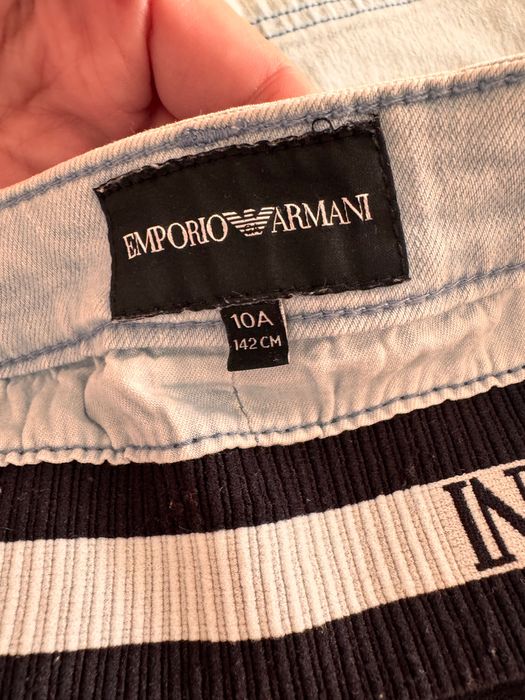 Дънкови панталонки Emporio Armani
