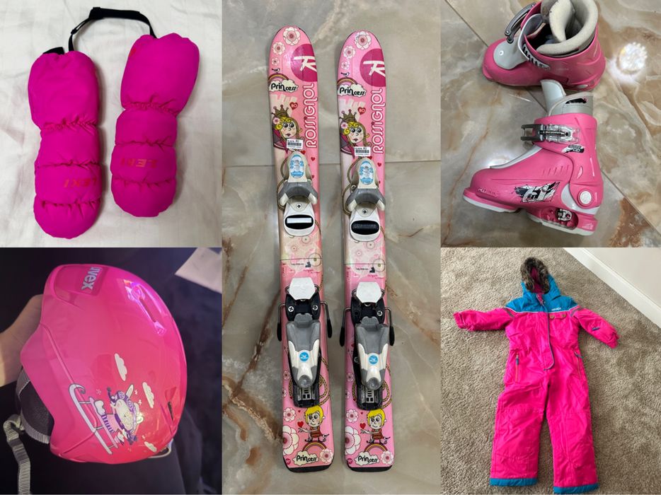 Costum / schiuri / clapari / casca / manusi