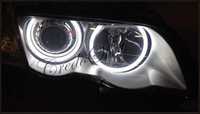 Промо! Е46 SMD STRONG LED Angel Eyes - Ангелски очи за BMW E46 / E46