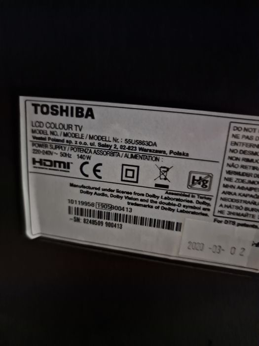Smart Tv Toshiba 55"140cm ultra HD 4K
