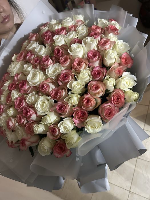 свежие королевские розы