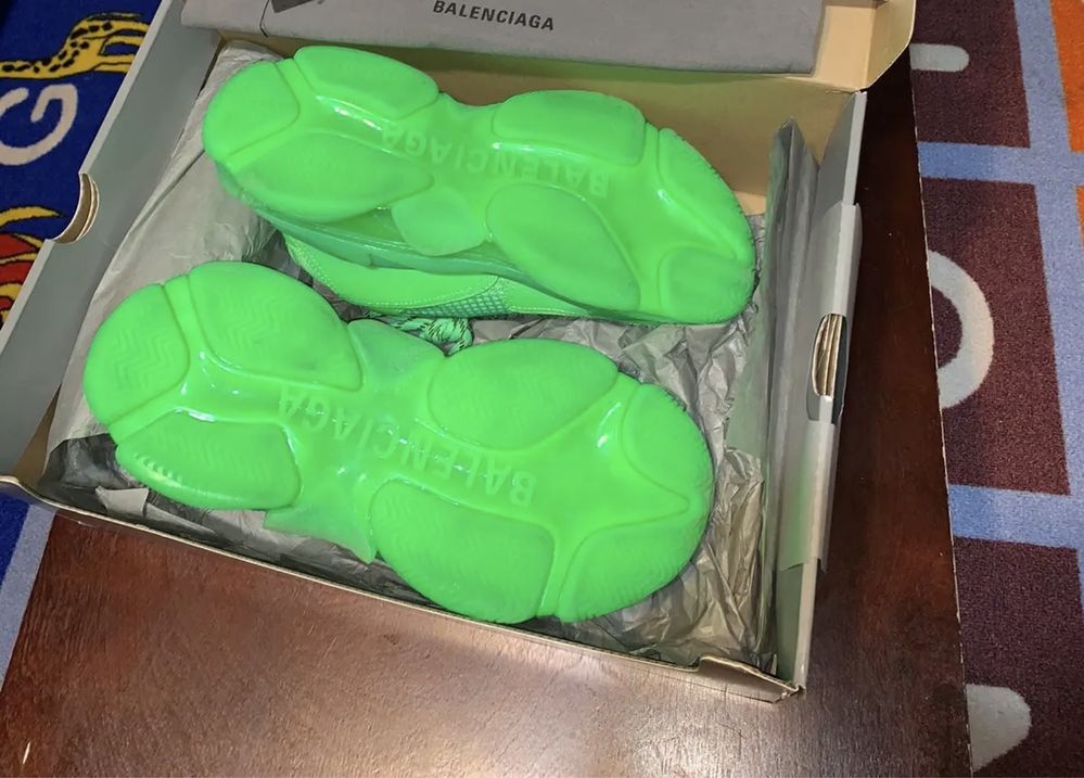 Balenciaga Triple S Neon Green