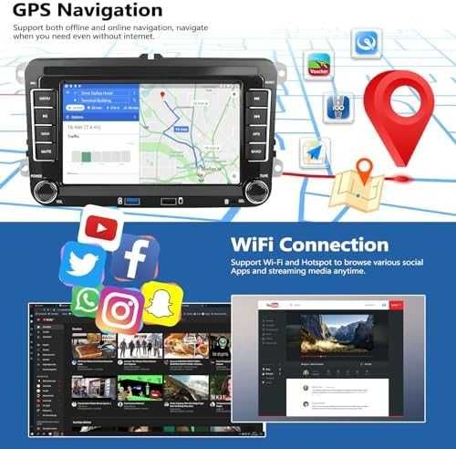 Нова Авто радио 7 Android 13 GPS Bluetooth CarPlay VW Golf Tiguan кола