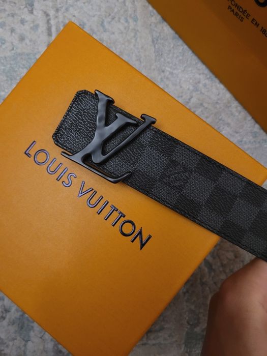 Curea LV barbati Damier Graphite