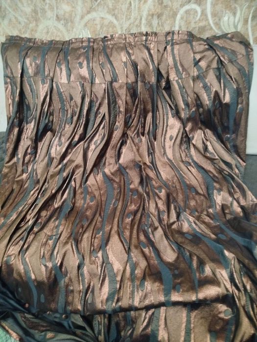 Шторы коричневого цвета