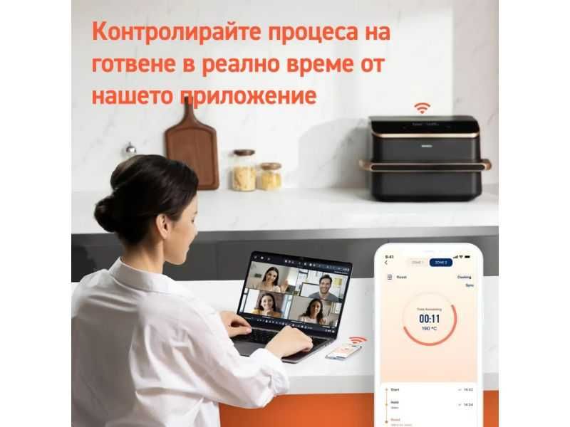 Еър Фрайър с Голям Капацитет от 10 литра COSORI Dual Blaze TwinFry XXL