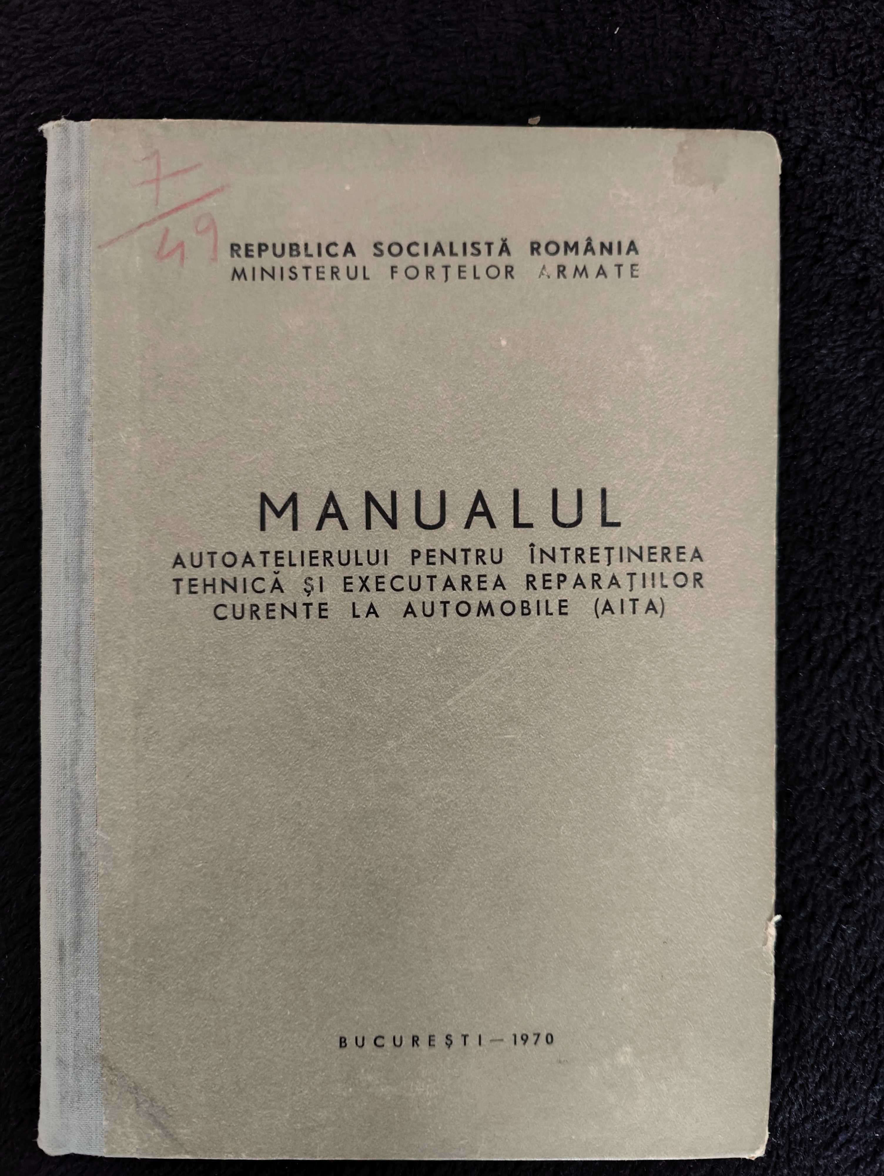 Manuale și regulamente militare auto, tancuri, tractoare, reparații