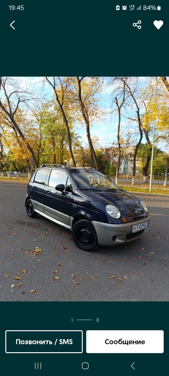 Matiz best mashinasi sotiladi