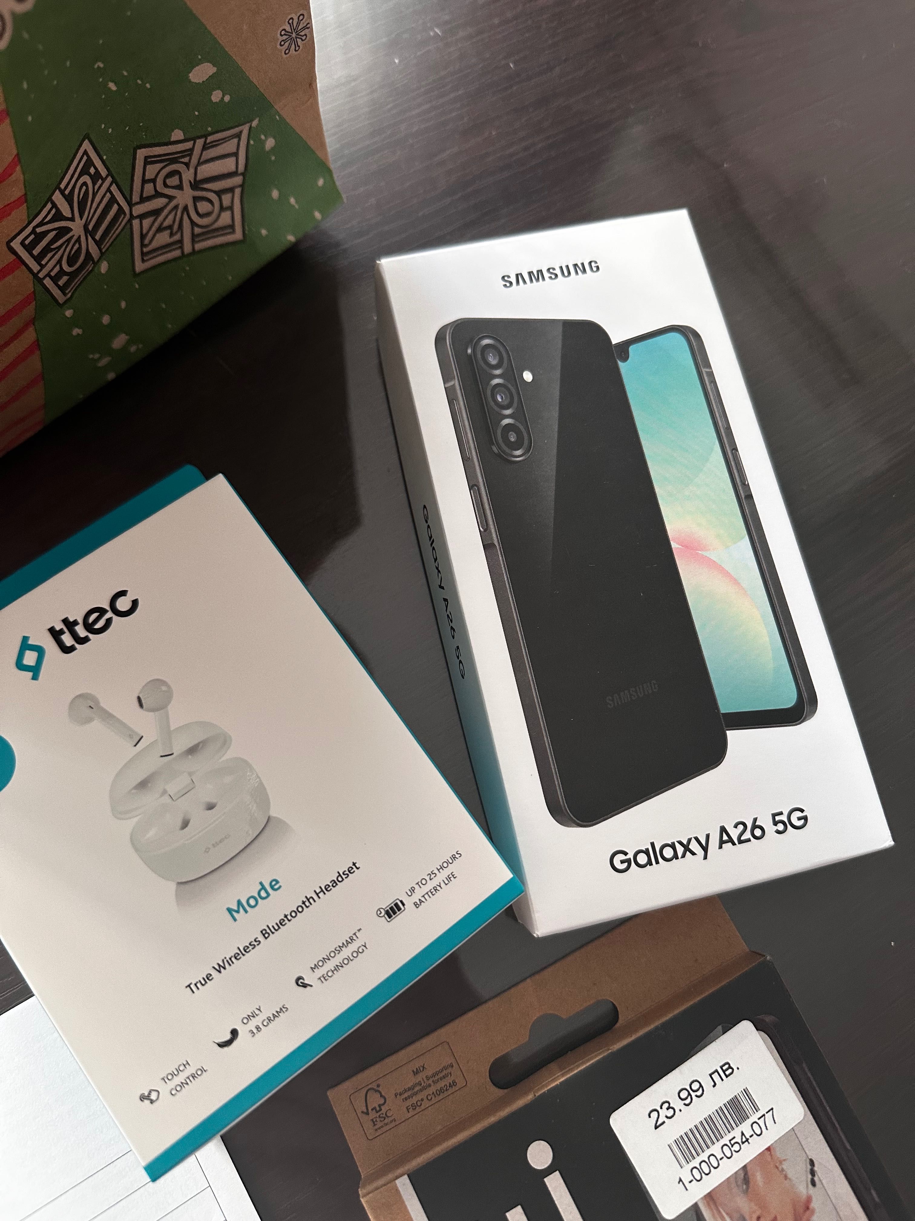 Samsung Galaxy A26 5G в гаранция с комплект слушалки и протектор