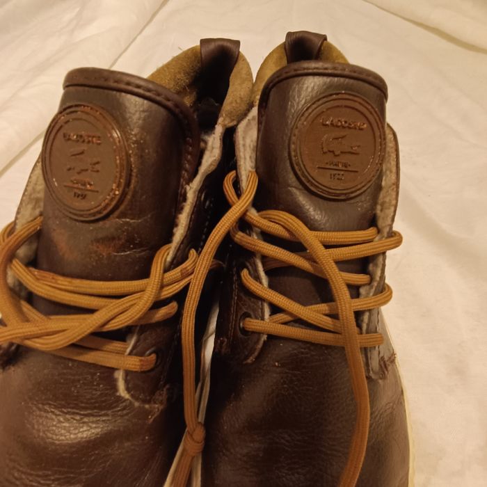 Ghete lacoste piele naturala îmblănite 42