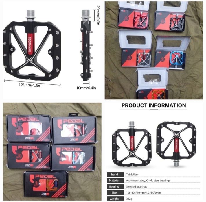 Pedale 3 rulmenti pentru bicicleta adulti copii mtb electrica