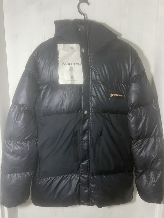 Geaca Burberry Premium albastra cu gluga