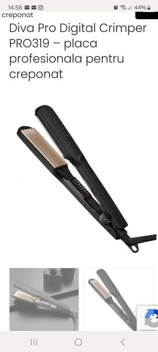 Placa de creponat profesionala Diva