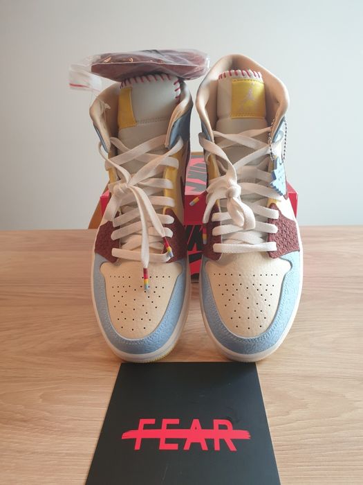 Jordan 1 Mid SE Fearless Maison Chateau Rouge 44 100% originali