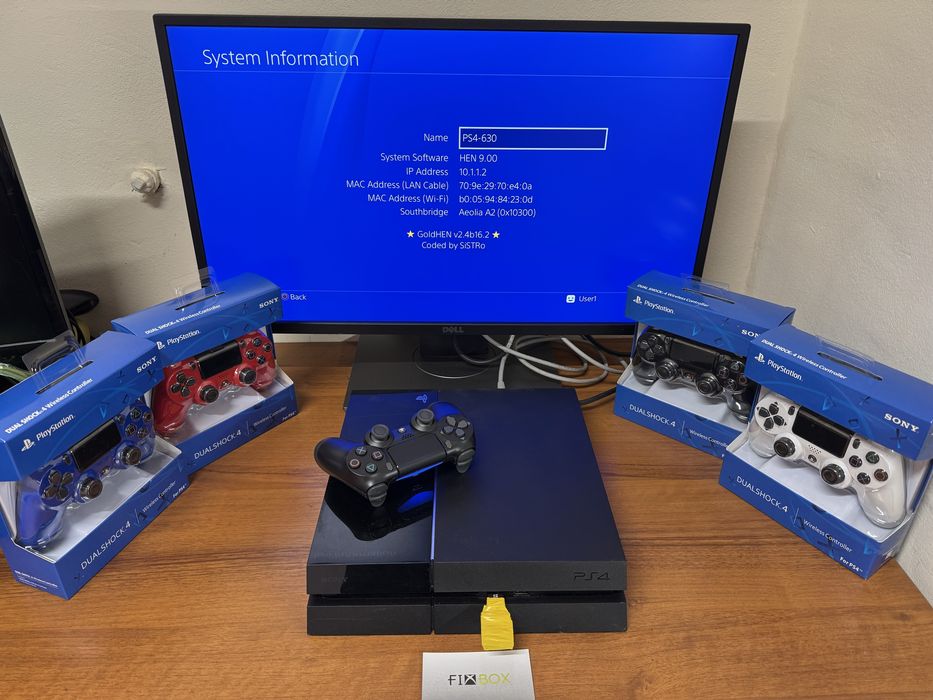 PS4 500gb софтуер 9.00 - 12.02 с много игри Playstation