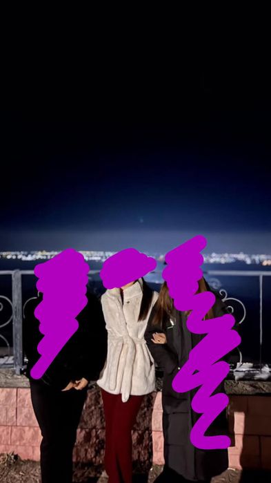 ЭкоШуба оверсайз, молочный расцветка, качество топ, корейская!