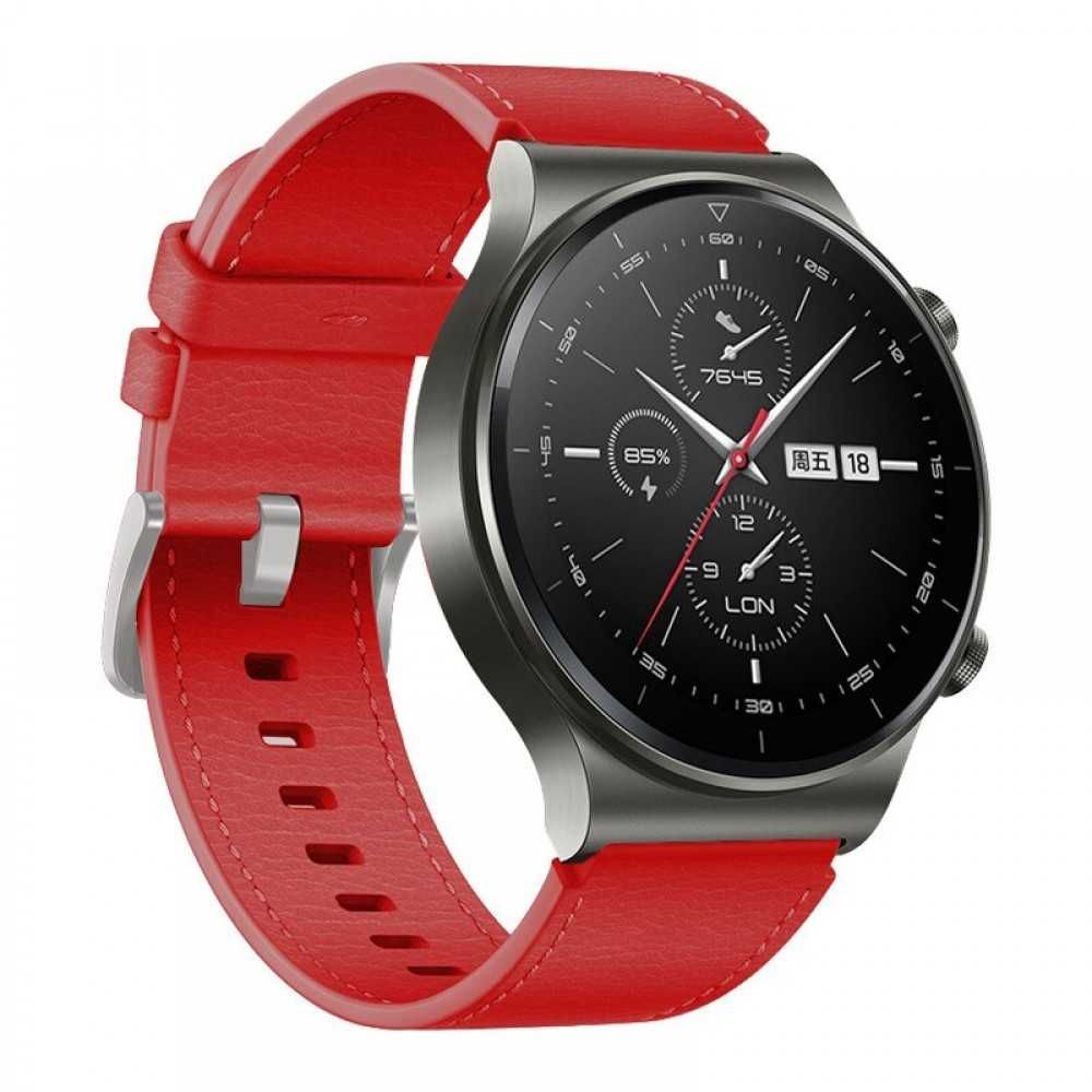 Кожена каишка Leather2 за Huawei Watch 3, GT, GT2, GT2 Pro 46mm
