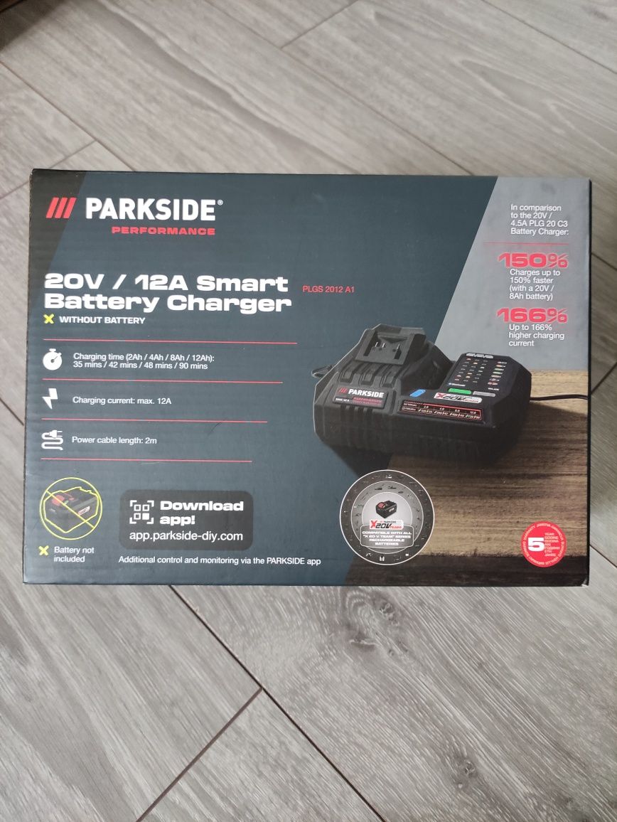 Incarcator smart parkside performance 20 V 12 A