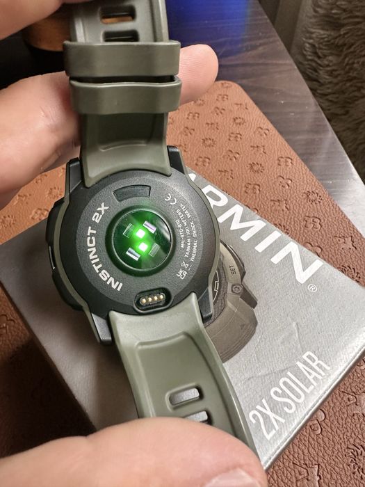Смарт часовник Garmin - Instinct 2X Solar, 50mm, зелен
