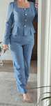 Costum dama elegant albastru nou