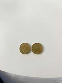 5 стотинки 1999 обърнат реверс