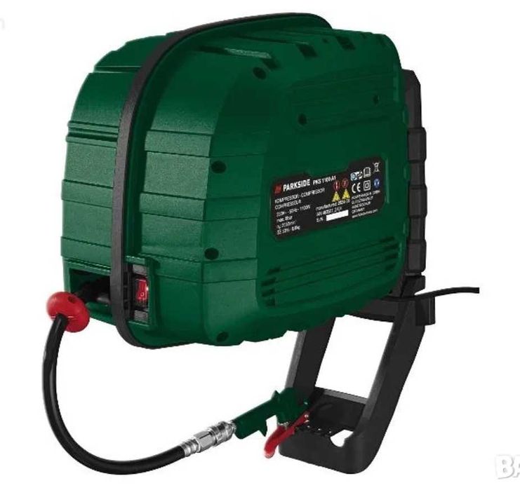 PARKSIDE Компресор с Автоматичен Барабан за Прибиране на Маркуча