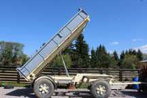 remorca basculabila 12 tonne dupa tractor