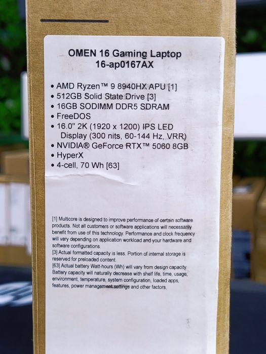 HP OMEN 16  Ryzen 9 5060