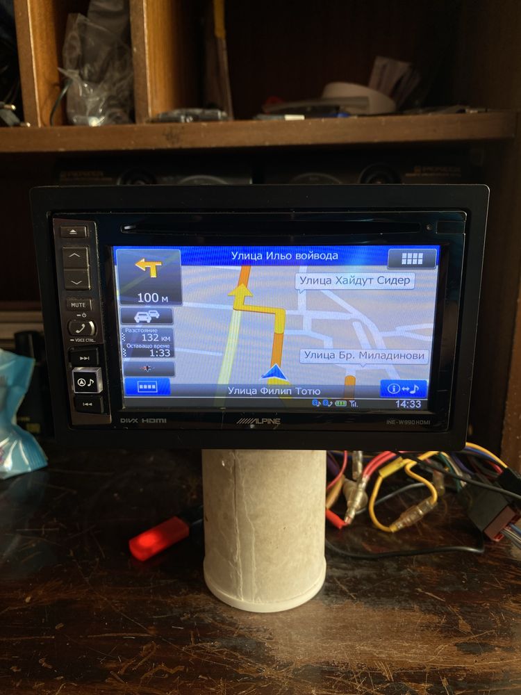 ALPINE INE-W990HDMI - ТОП!! - GPS Навигация USB Bluetooth CD сд радио
