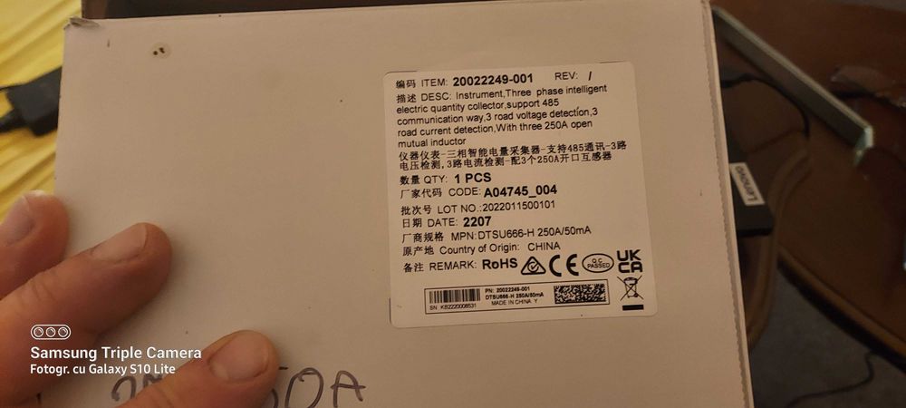 Smart Meter Huawei DTSU 666-H 250A/50mA