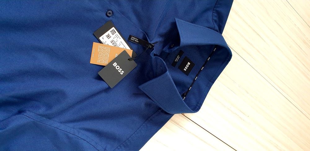 Hugo Boss Slim Fit  Cotton  45/17 1/3 - 2XL НОВО! ОРИГИНАЛ! Мъжка Риза