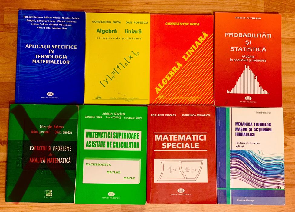 Manuale, carti matematica facultate Politehnica