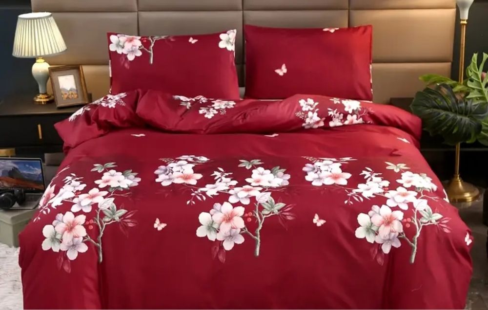 Нов спален комплект 3 части
(плик 200 х 200) + 2 калъфки за възглавни