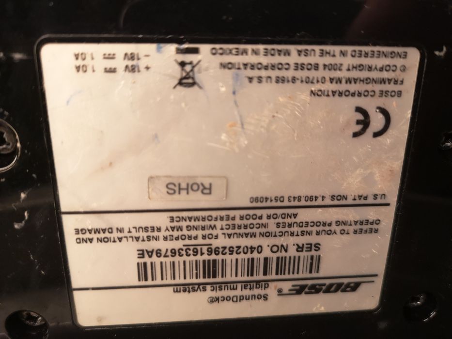 2 boxe bose sound dock