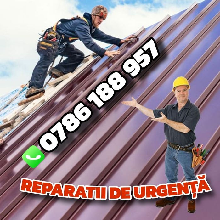 Reparații De Urgență Acoperișuri/ Sistem Pluvial/ Vopsire/ Izolații