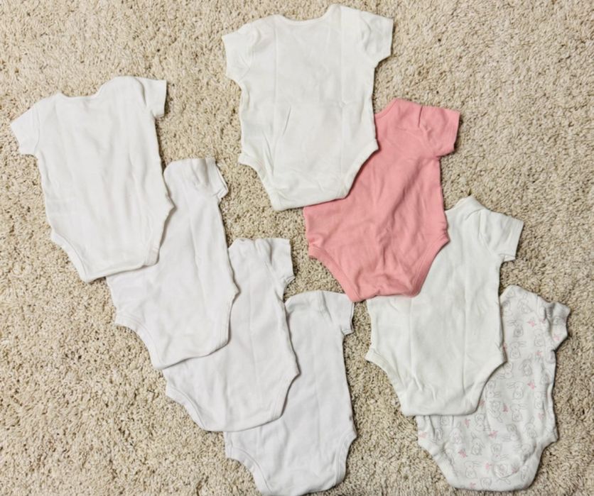 Mothercare baby - body cu mâneci scurte - 8 buc, 3-6 luni