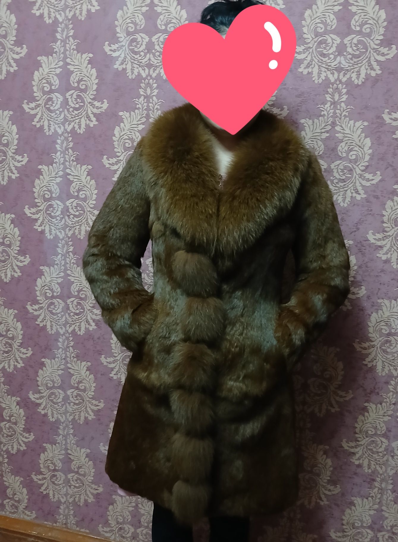 Шуба натуральный кролик б/у