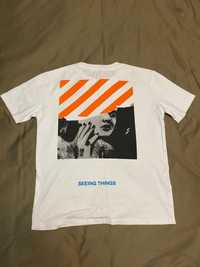 Vand tricou Off White Seeing Things Alb fit M