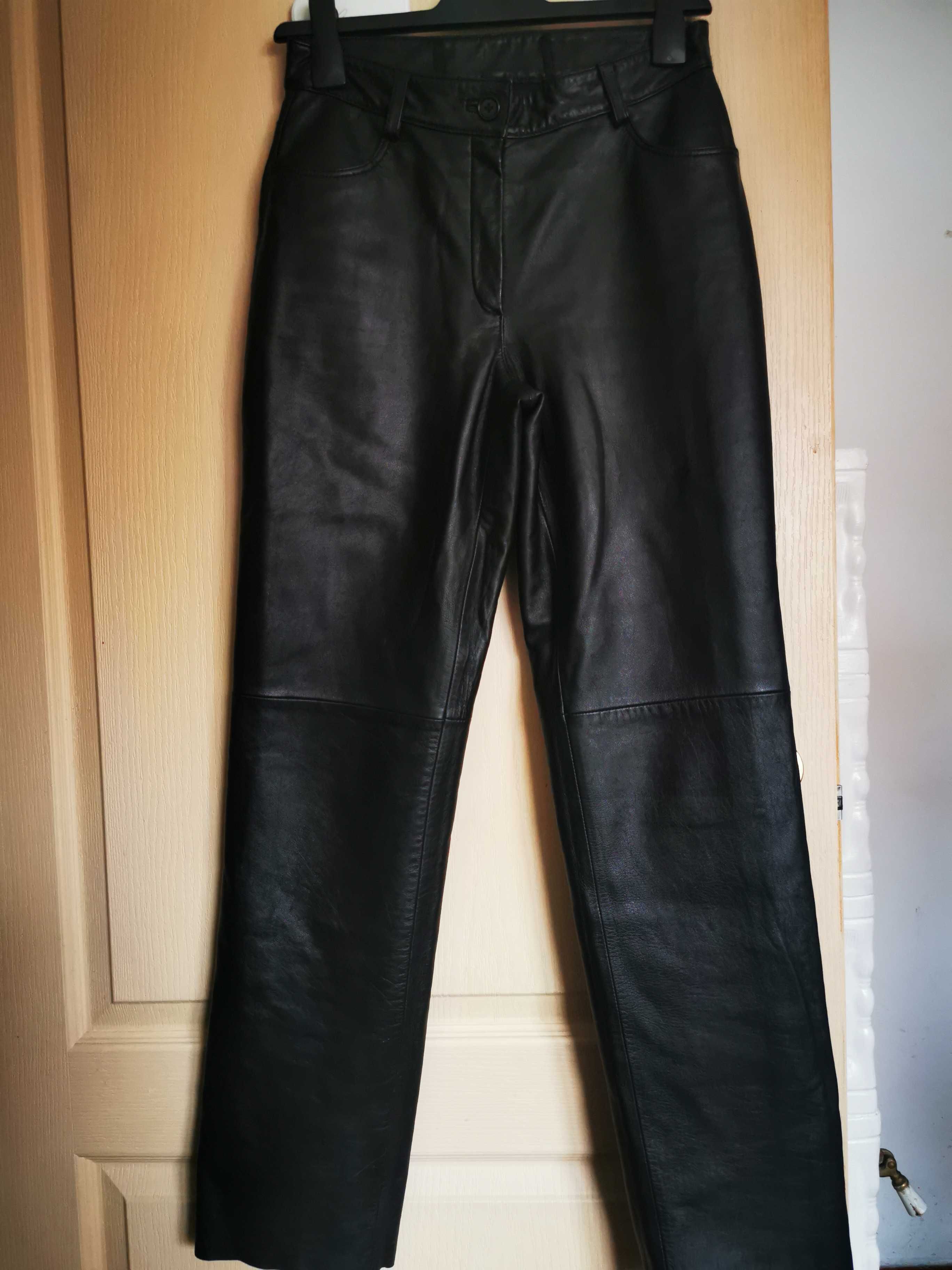 Pantaloni piele stare impecabila mas 34