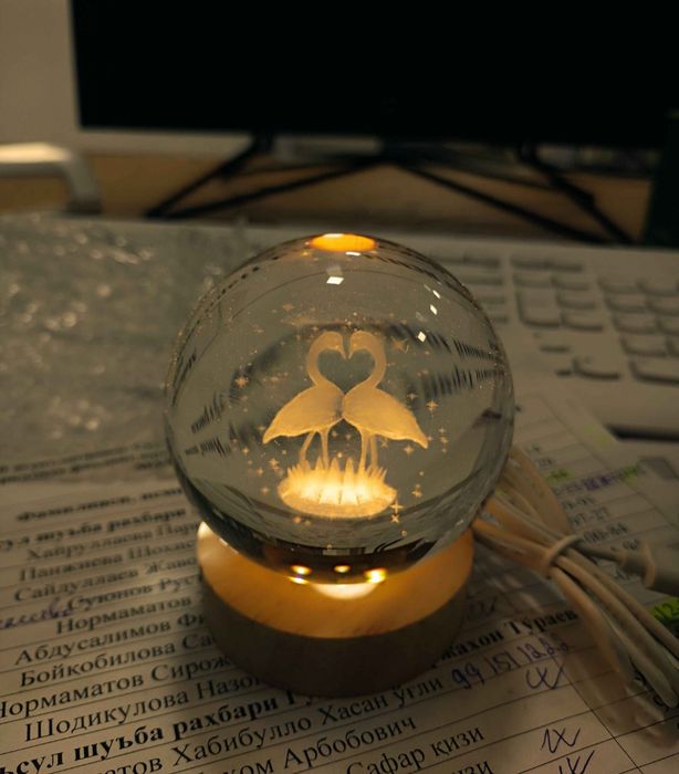 Sovgʻa uchun 3D Kristal Shar