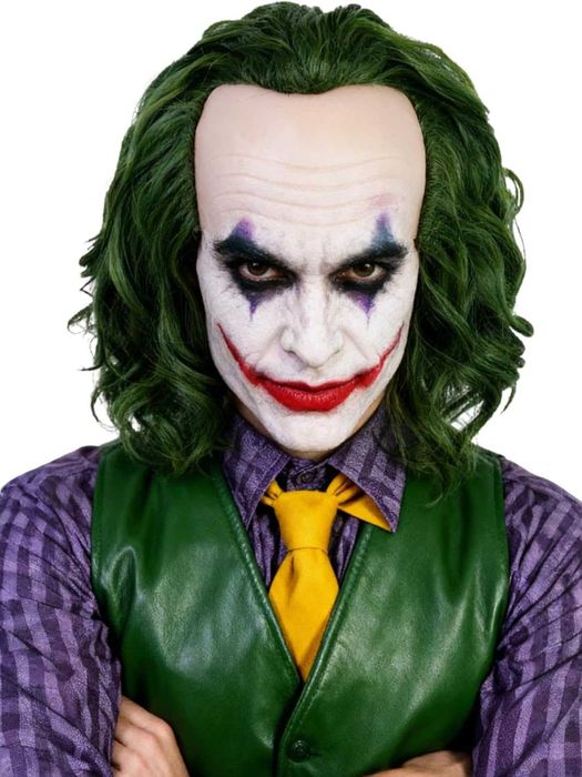 Тъмно зелена аниме перука Жокера Joker
