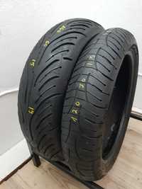 Set anvelope moto 120 70 15 cu 160 60 15 Michelin pilot road 4