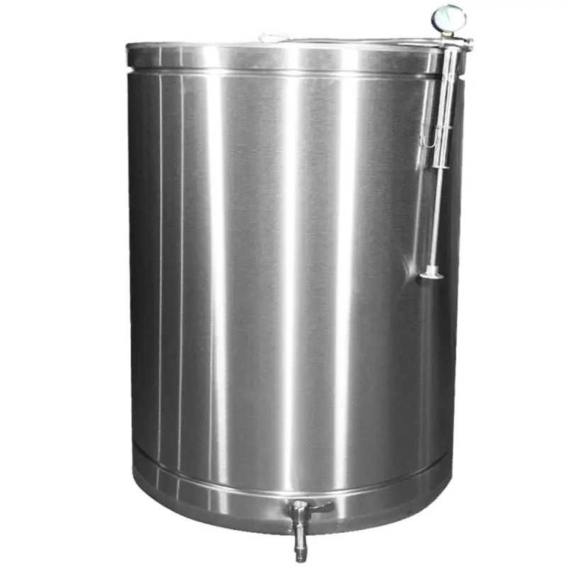 Butoi inox cu capac flotant si canea 350 litri
