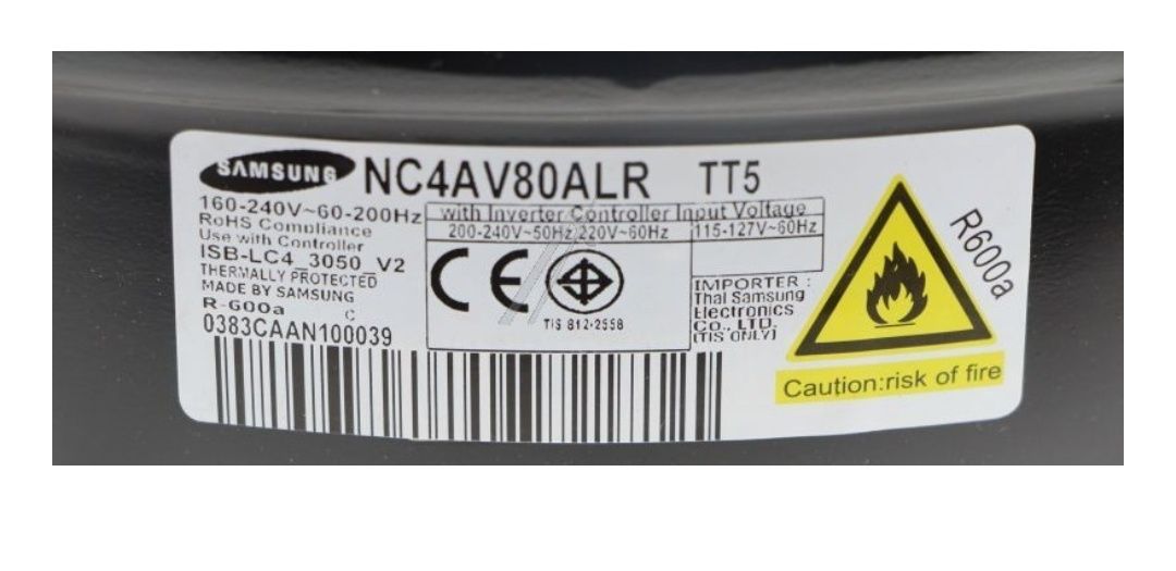 Compresor, motor Digital Inverter combine frig Samsung NC4AV80ALR/TT5